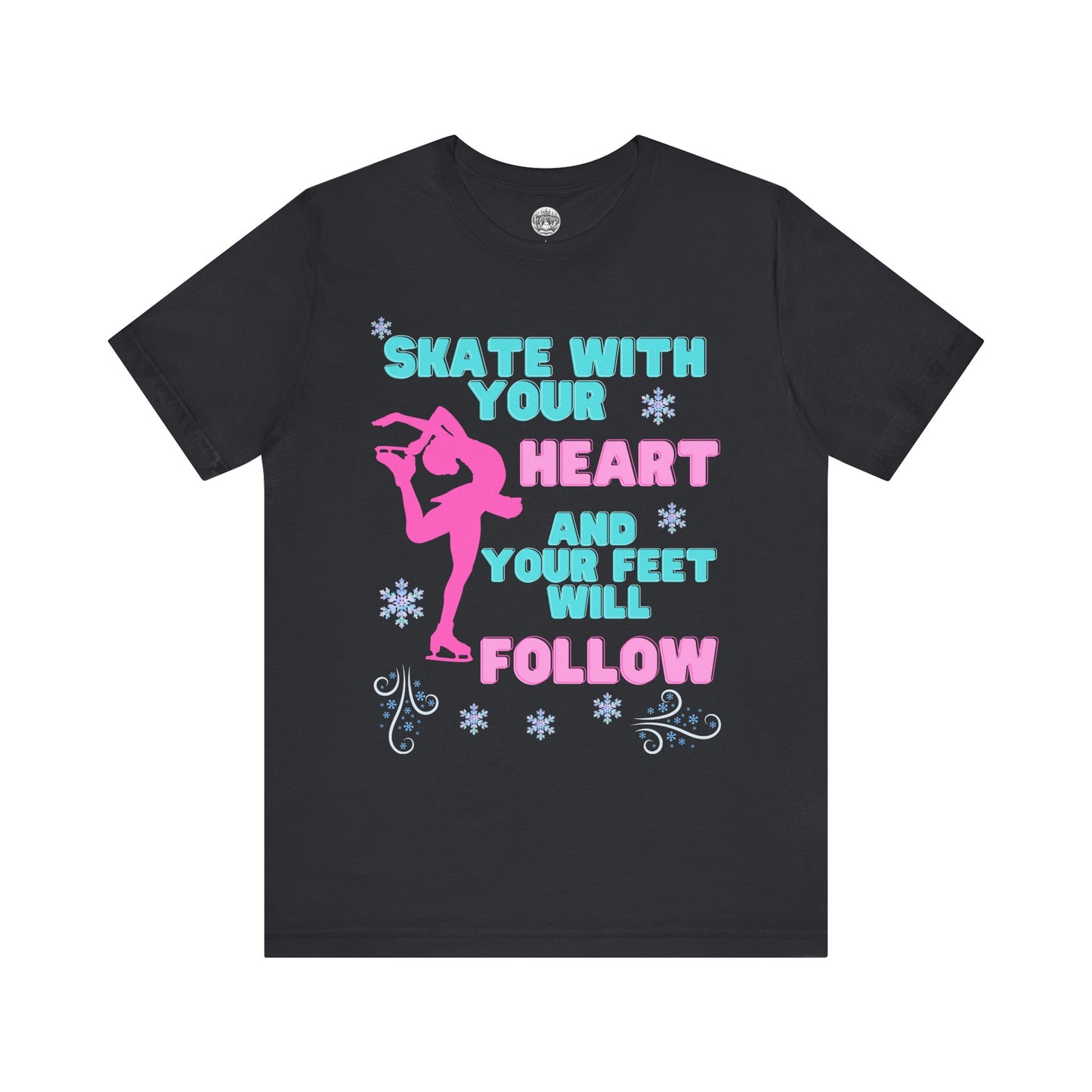 Skate With Your Heart Unisex Short Sleeve Tee