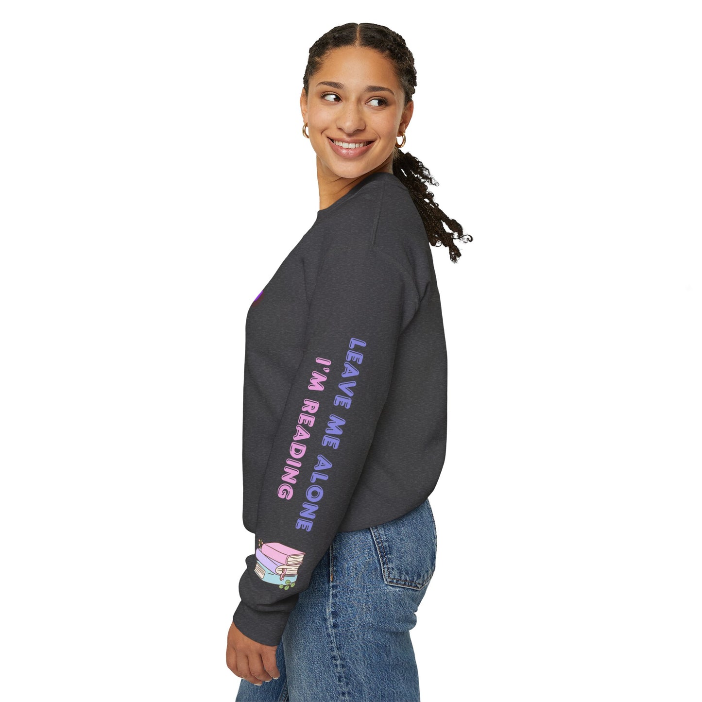 Antisocial Book Club Crewneck Sweatshirt - Leave Me Alone I'm Reading - Cozy & Fun for Book Lovers