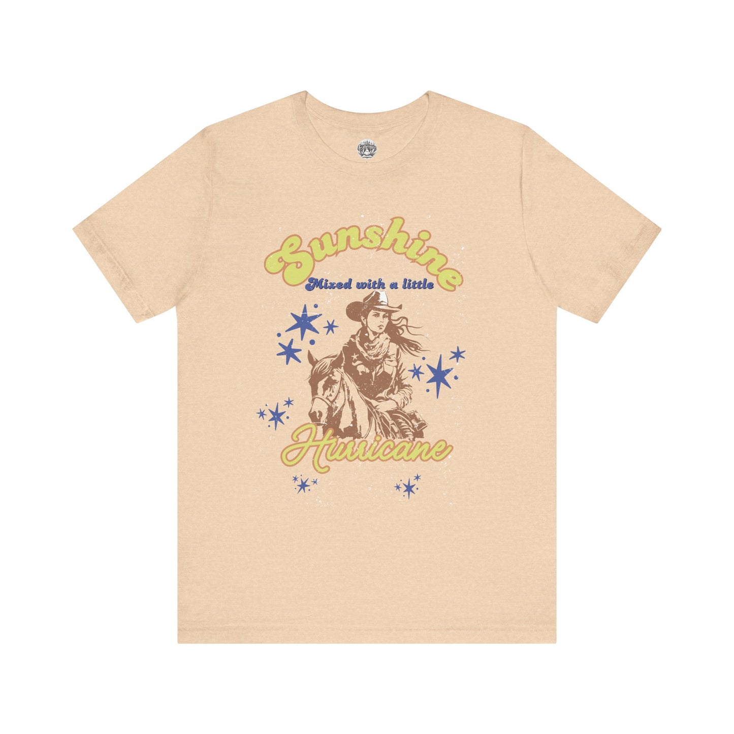 Cowgirl Tee - Sunshine & Hurricane Bella+Canvas Jersey Short Sleeve T-Shirt