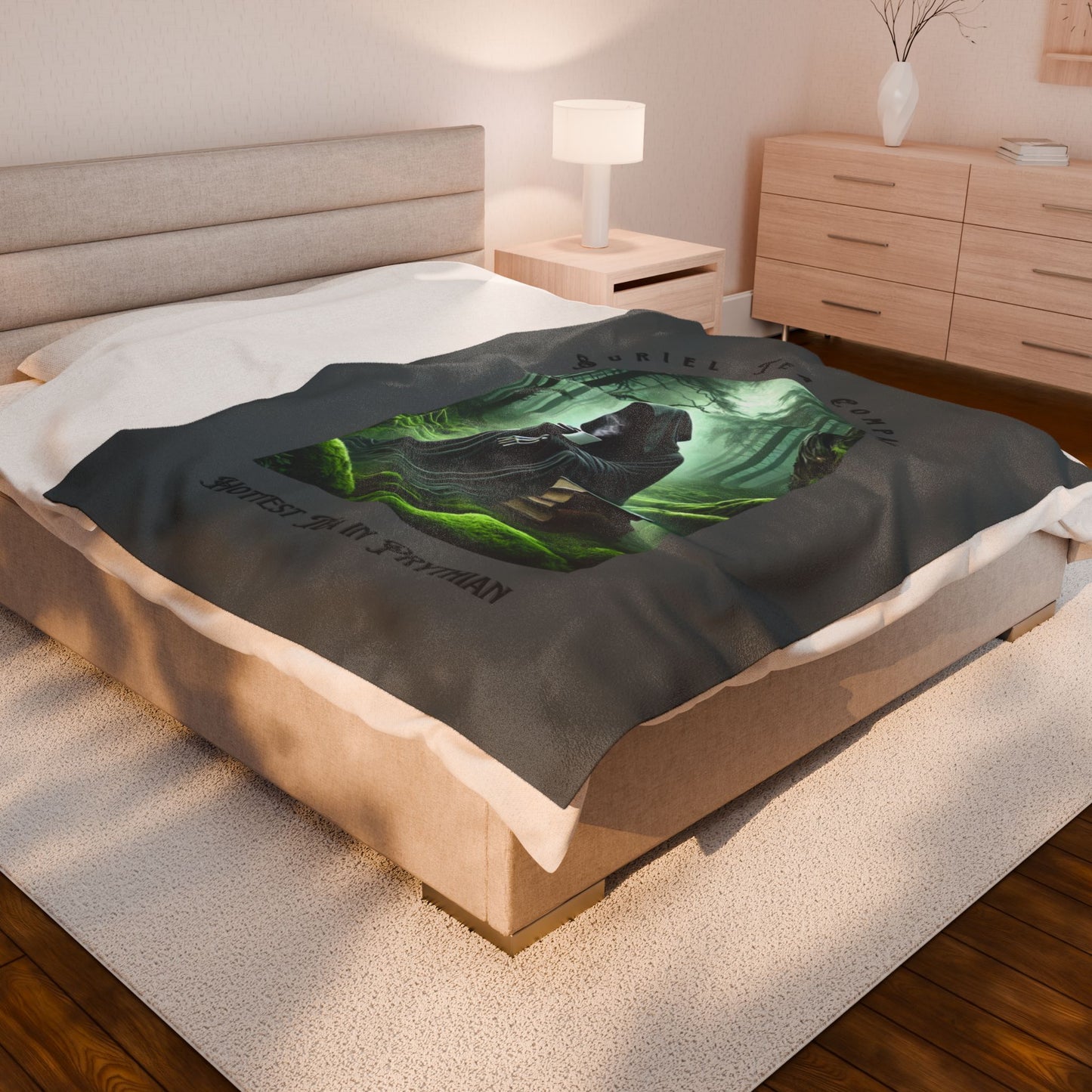 Booktok Seriel Hottest Tea in Prythian Original Design - Cozy Velveteen Plush Blanket