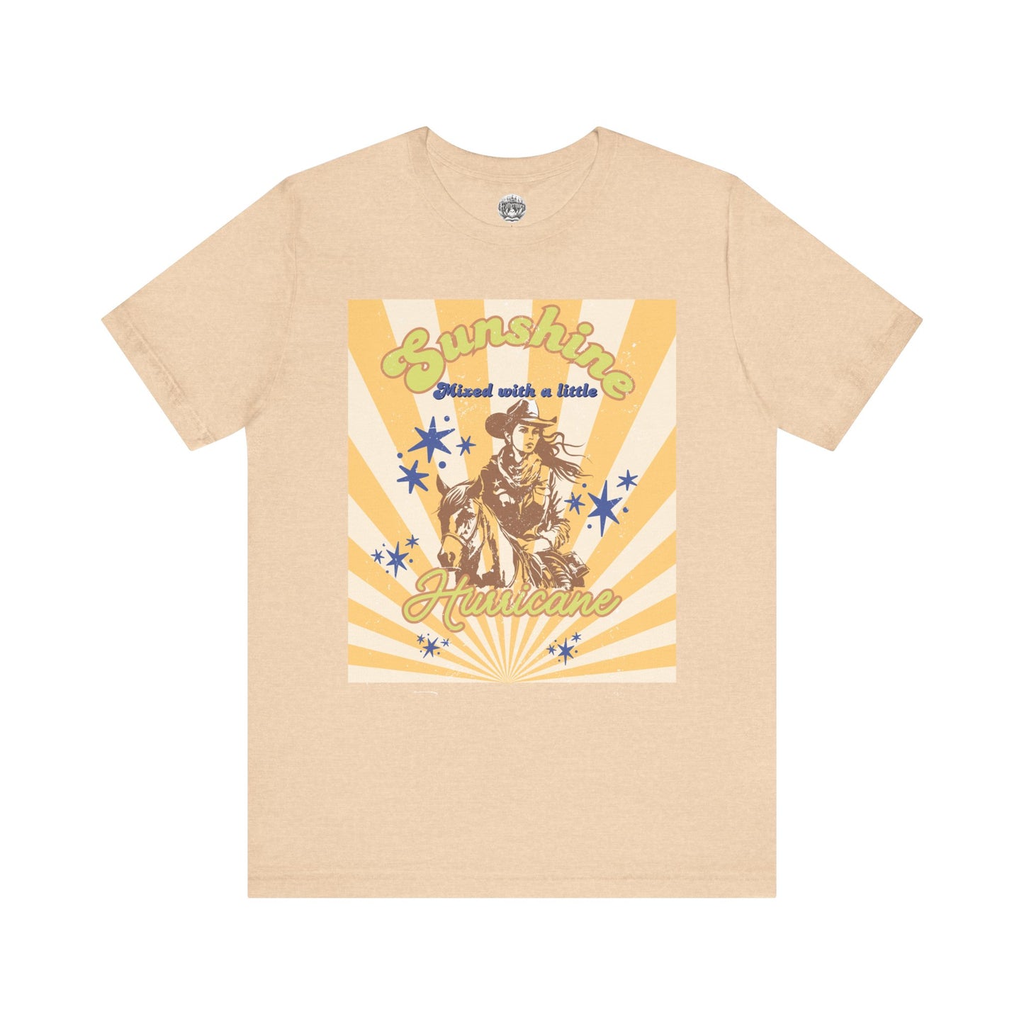 Sunshine & Hurricane BA Cowgirl Tee - Bella+Canvas Jersey Tee