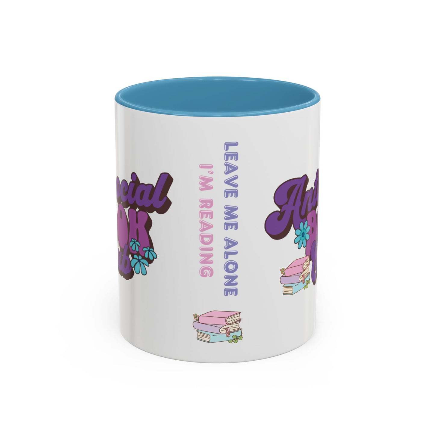 Mug - Antisocial Book Club - Fun, Cute, Sassy, Bookish Coffee Cup Gift