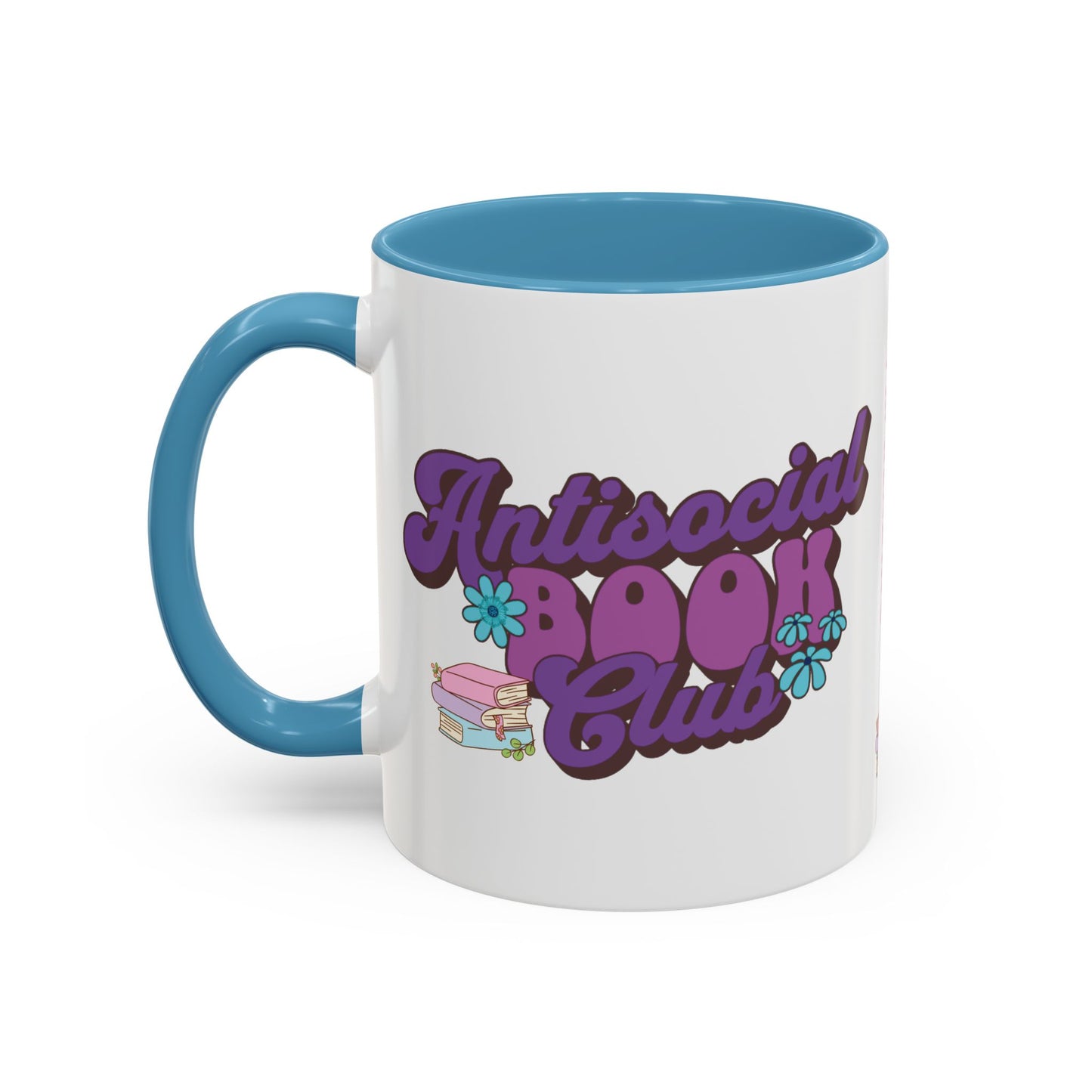 Mug - Antisocial Book Club - Fun, Cute, Sassy, Bookish Coffee Cup Gift