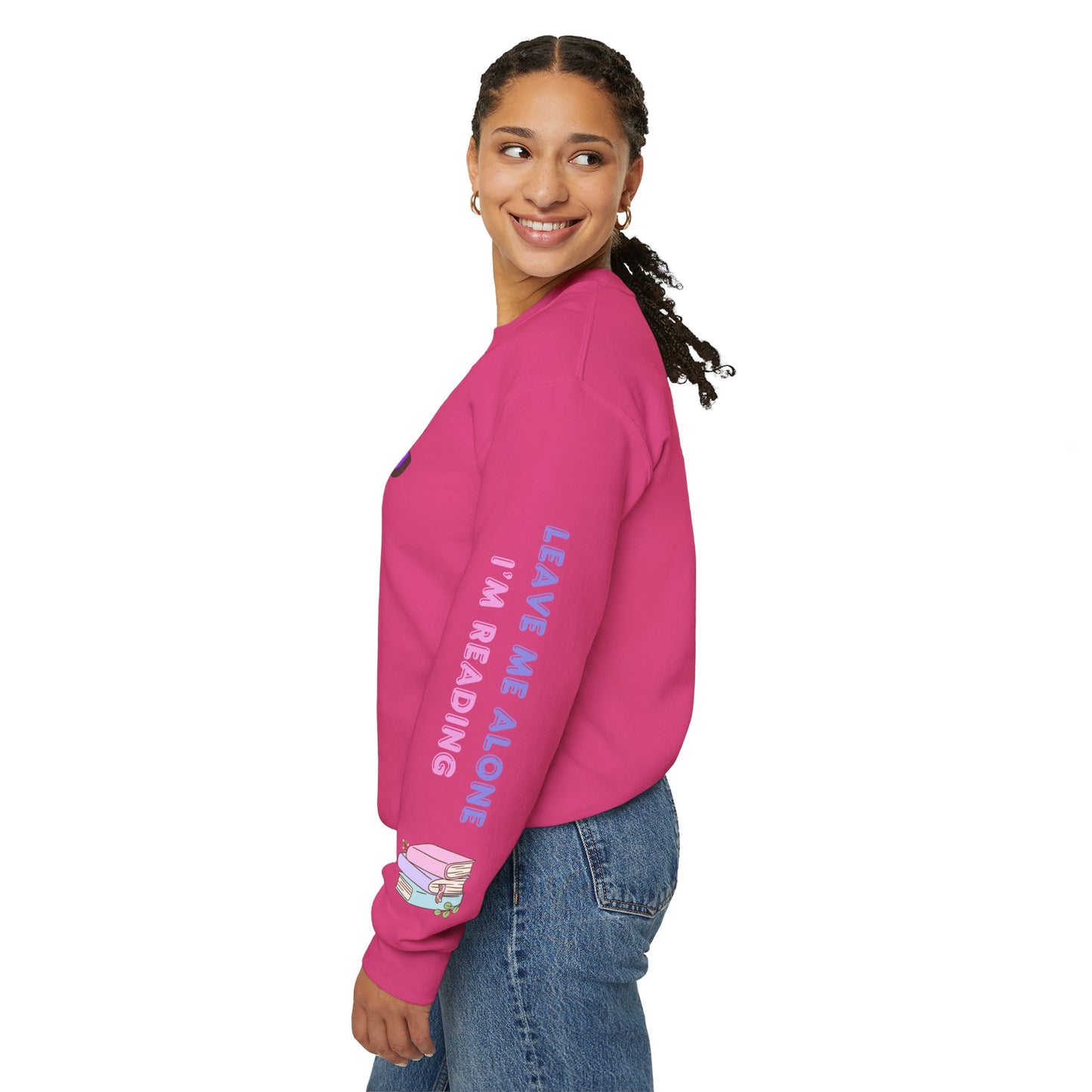 Antisocial Book Club Crewneck Sweatshirt - Leave Me Alone I'm Reading - Cozy & Fun for Book Lovers
