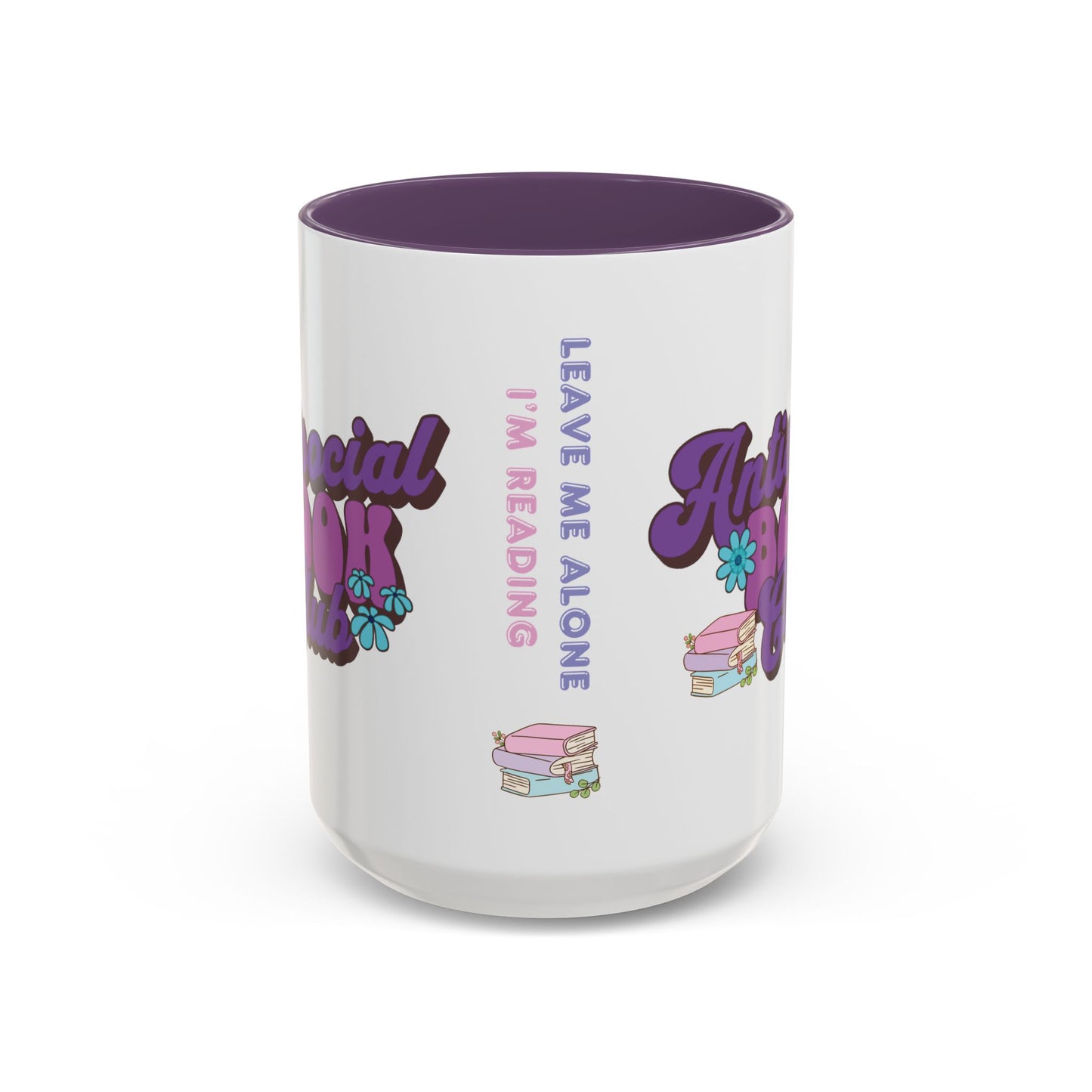 Mug - Antisocial Book Club - Fun, Cute, Sassy, Bookish Coffee Cup Gift