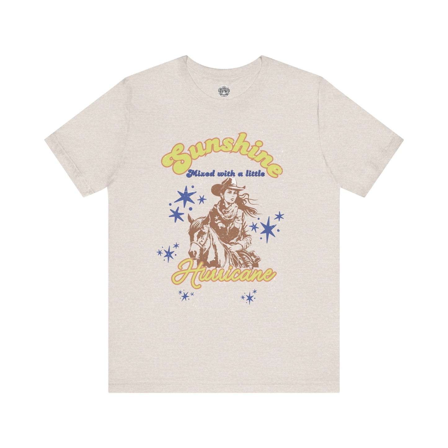Cowgirl Tee - Sunshine & Hurricane Bella+Canvas Jersey Short Sleeve T-Shirt