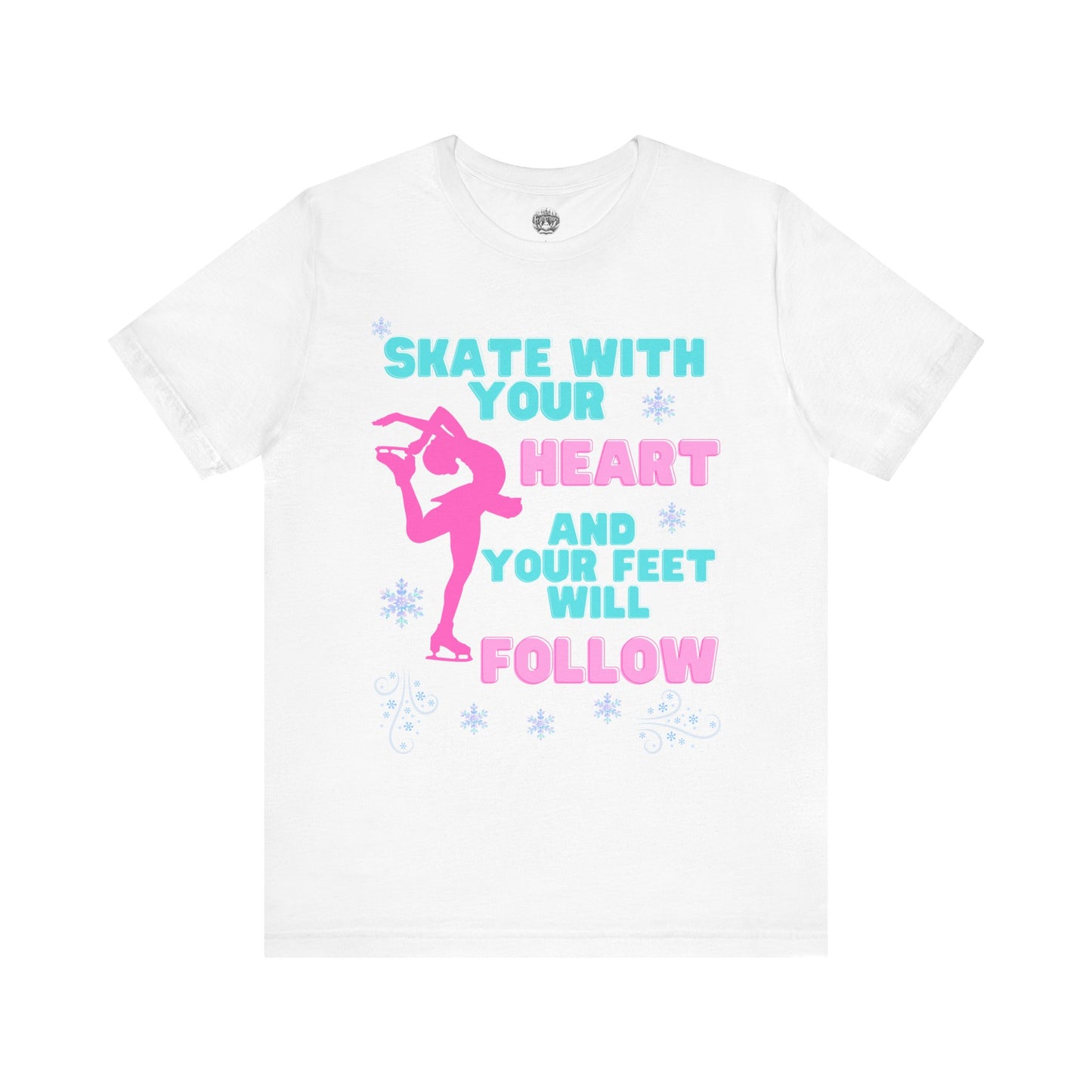 Skate With Your Heart Unisex Short Sleeve Tee