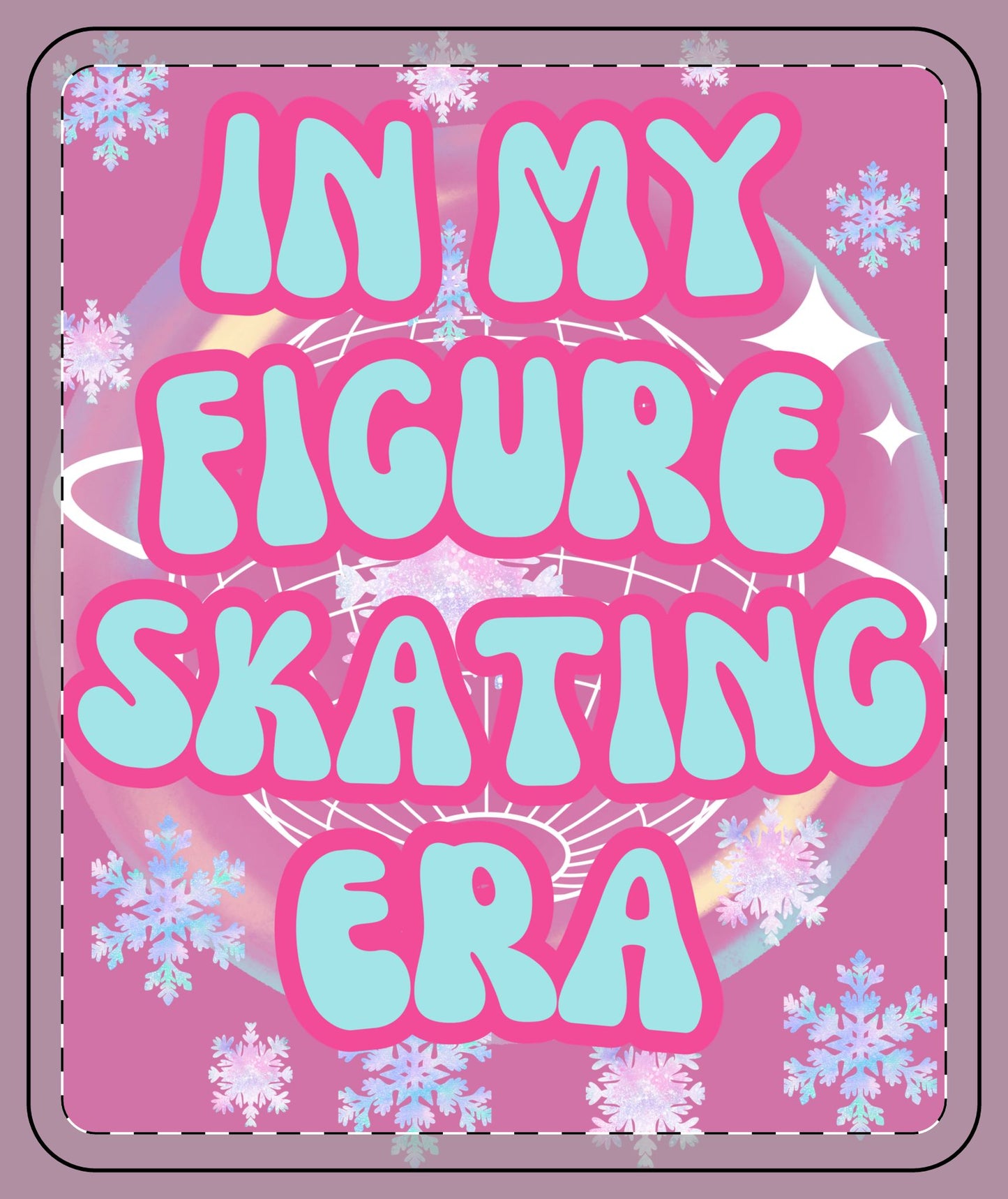 In My Figure Skating Era Fleece Blanket - Cozy Blanket for Ice Skating Enthusiasts, Perfect for Competitions & Winter Holidays