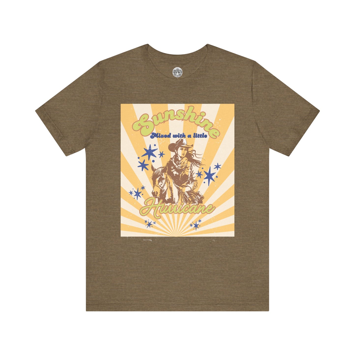 Sunshine & Hurricane BA Cowgirl Tee - Bella+Canvas Jersey Tee