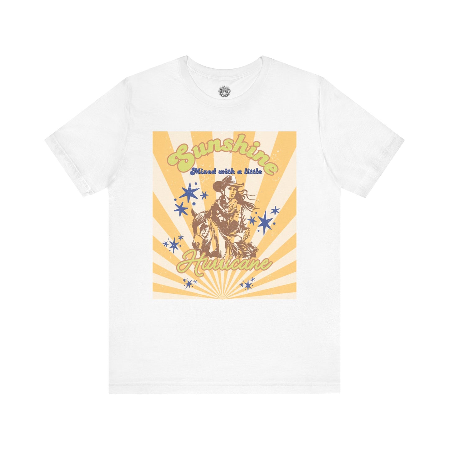 Sunshine & Hurricane BA Cowgirl Tee - Bella+Canvas Jersey Tee