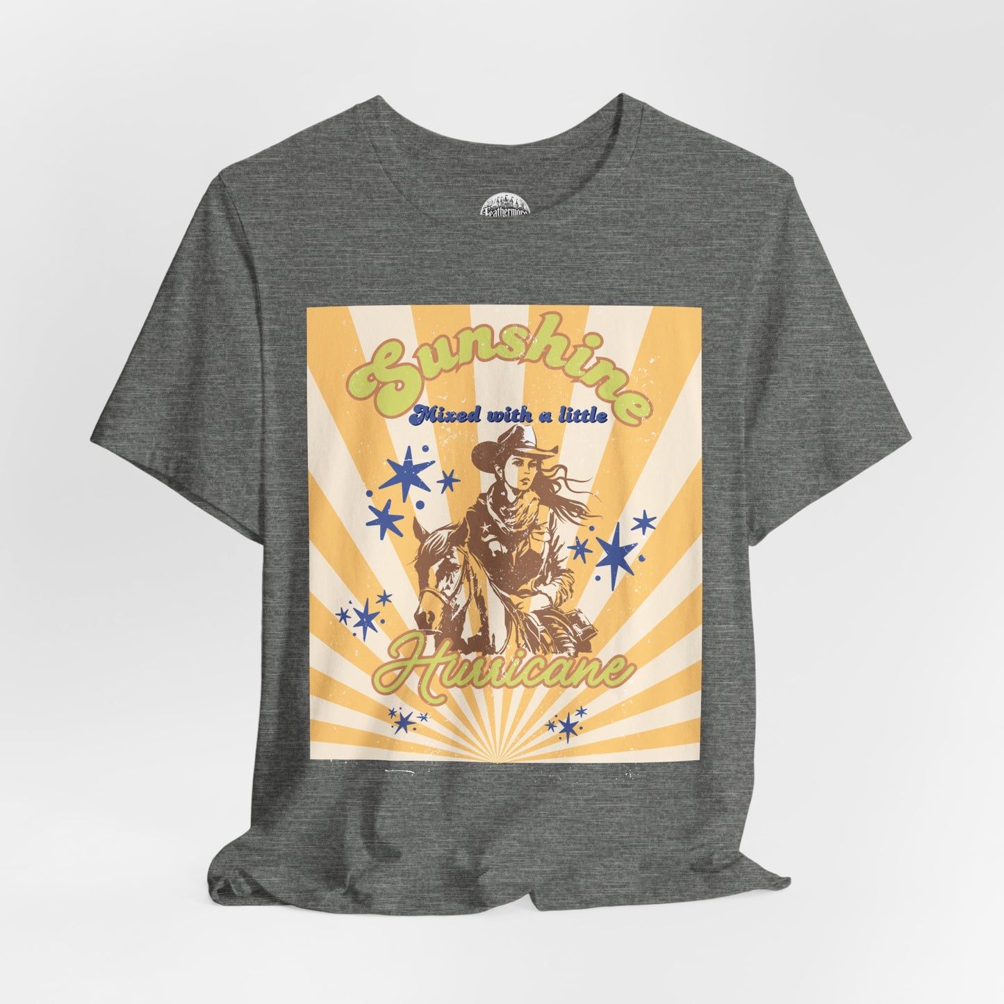 Sunshine & Hurricane BA Cowgirl Tee - Bella+Canvas Jersey Tee