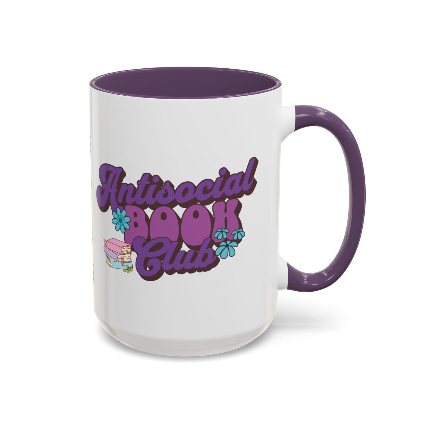 Mug - Antisocial Book Club - Fun, Cute, Sassy, Bookish Coffee Cup Gift