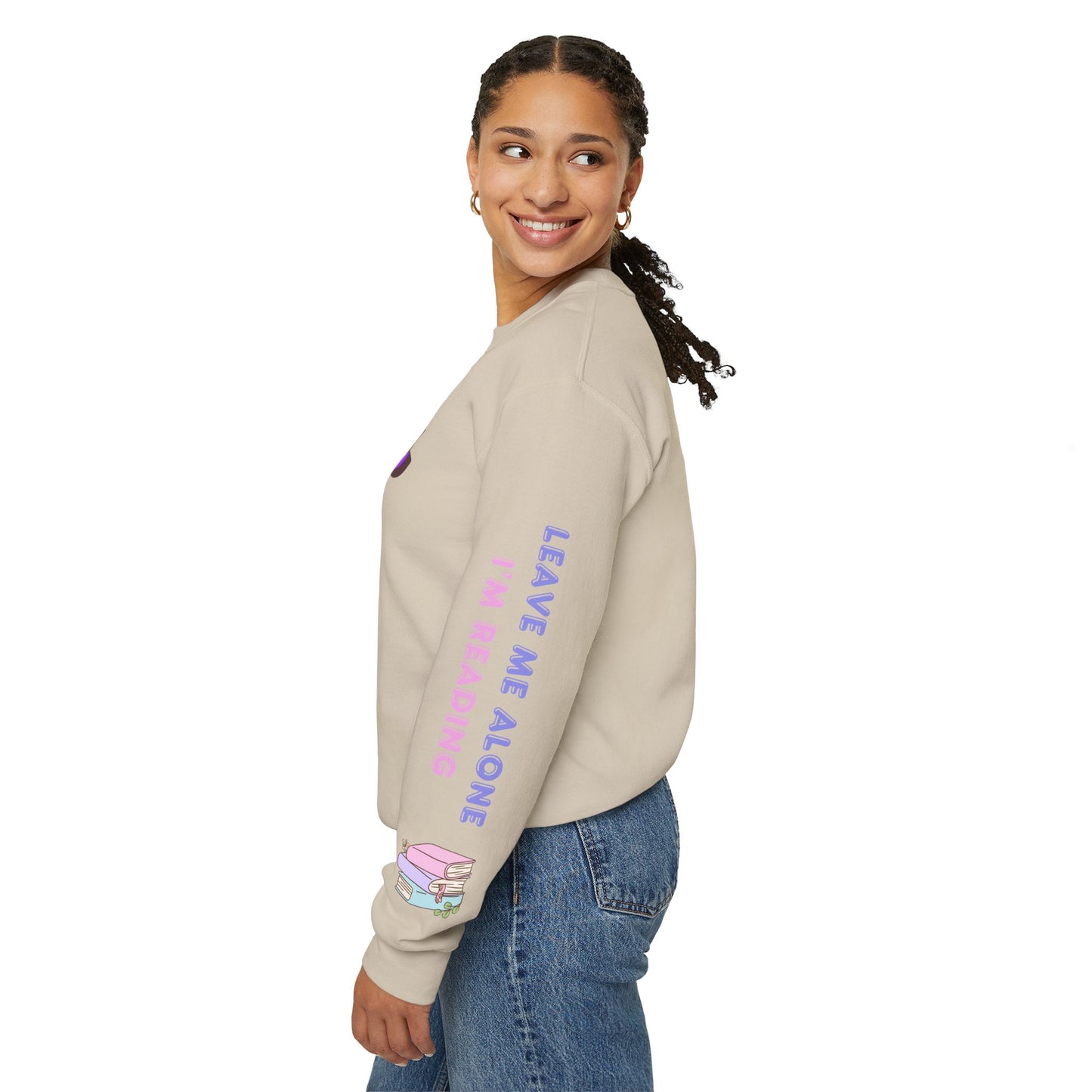 Antisocial Book Club Crewneck Sweatshirt - Leave Me Alone I'm Reading - Cozy & Fun for Book Lovers
