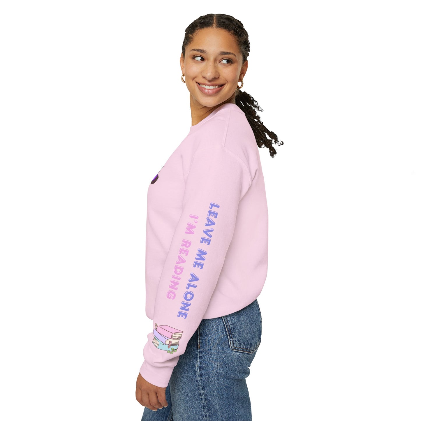Antisocial Book Club Crewneck Sweatshirt - Leave Me Alone I'm Reading - Cozy & Fun for Book Lovers