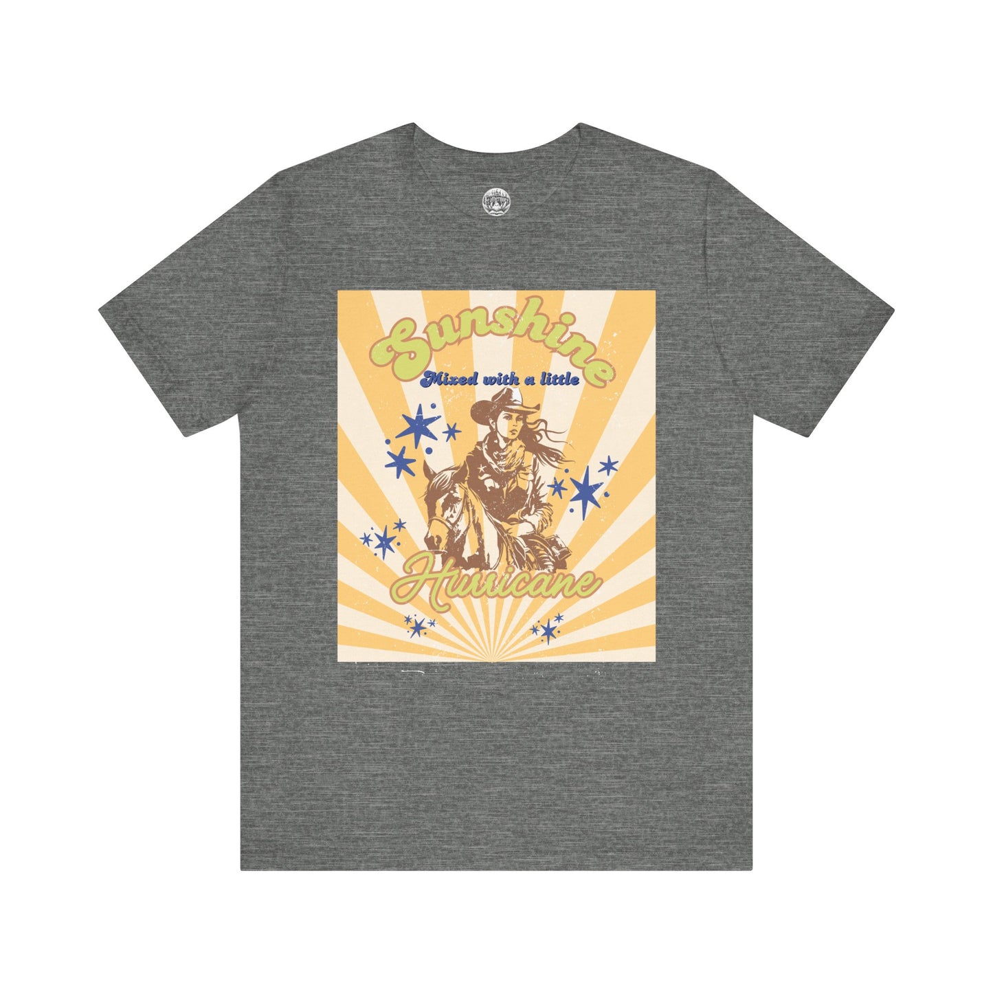 Sunshine & Hurricane BA Cowgirl Tee - Bella+Canvas Jersey Tee