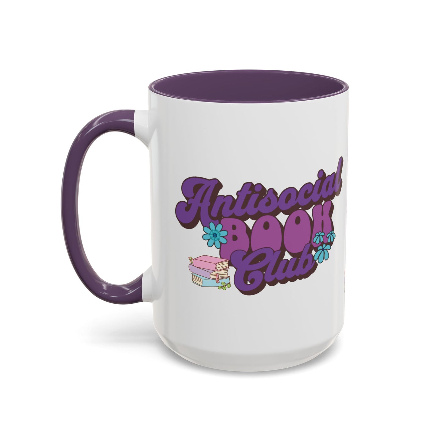 Mug - Antisocial Book Club - Fun, Cute, Sassy, Bookish Coffee Cup Gift