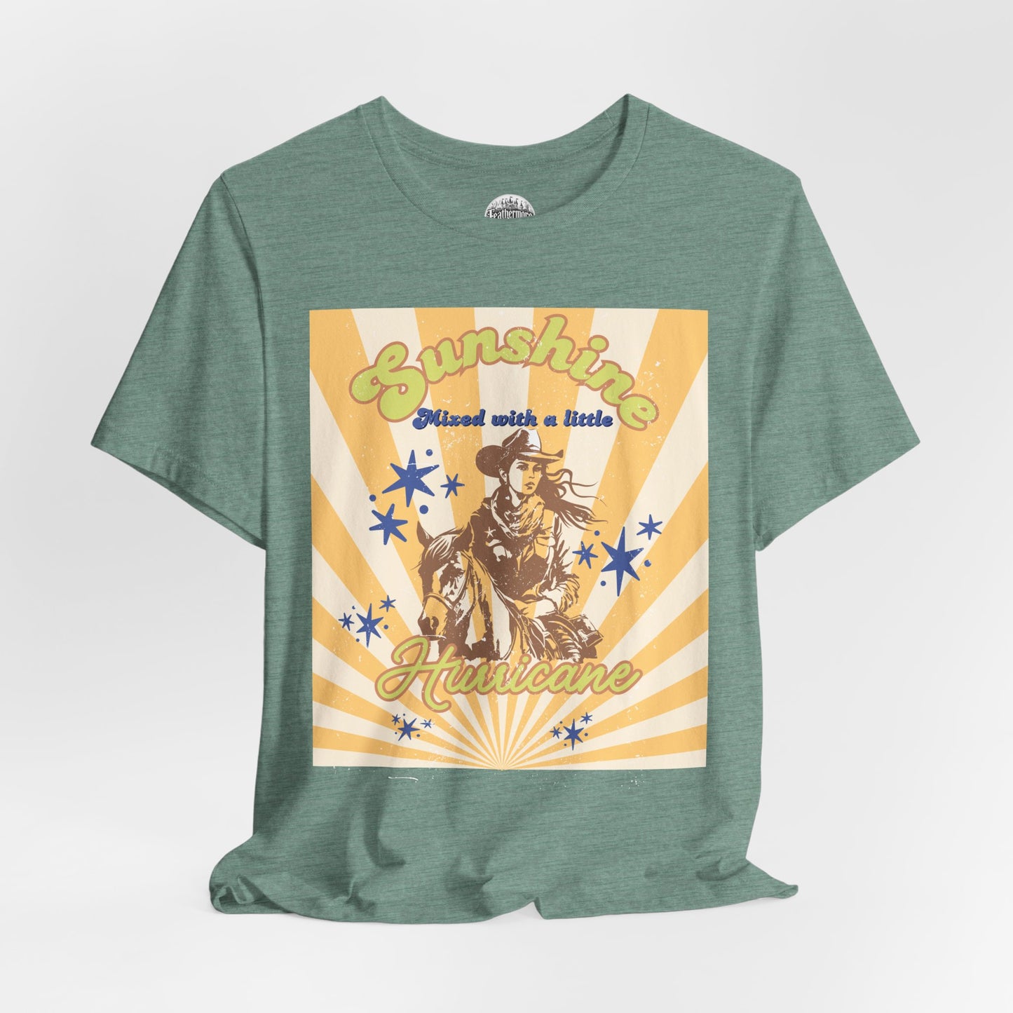Sunshine & Hurricane BA Cowgirl Tee - Bella+Canvas Jersey Tee