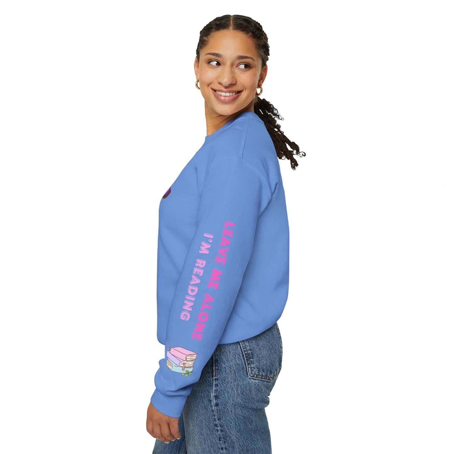 Antisocial Book Club Crewneck Sweatshirt - Leave Me Alone I'm Reading - Cozy & Fun for Book Lovers