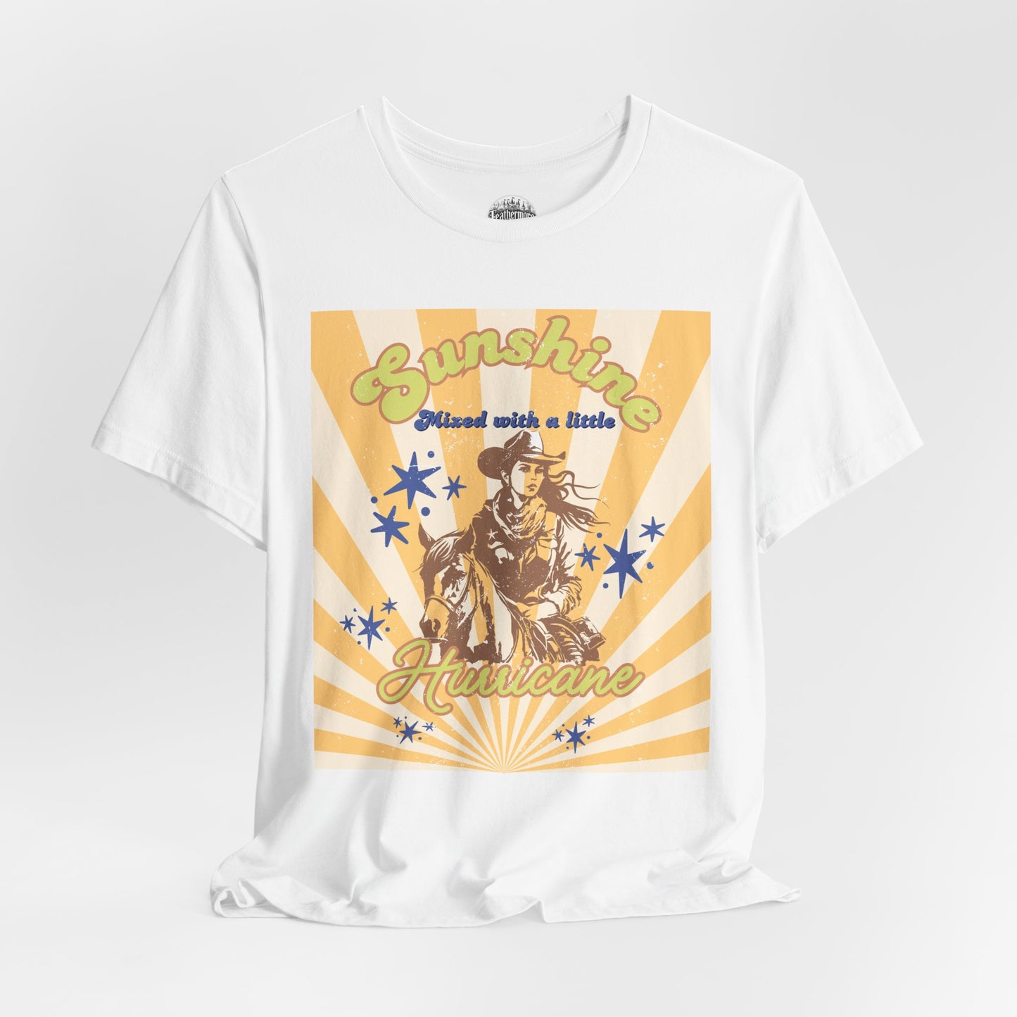 Sunshine & Hurricane BA Cowgirl Tee - Bella+Canvas Jersey Tee