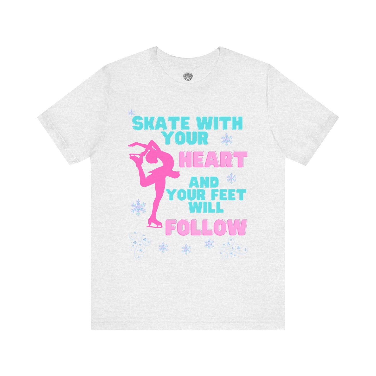 Skate With Your Heart Unisex Short Sleeve Tee