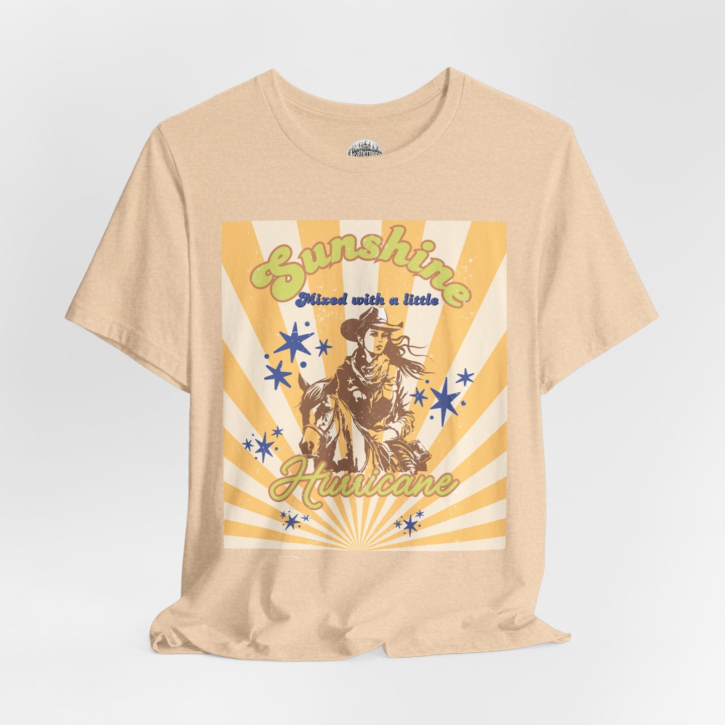 Sunshine & Hurricane BA Cowgirl Tee - Bella+Canvas Jersey Tee