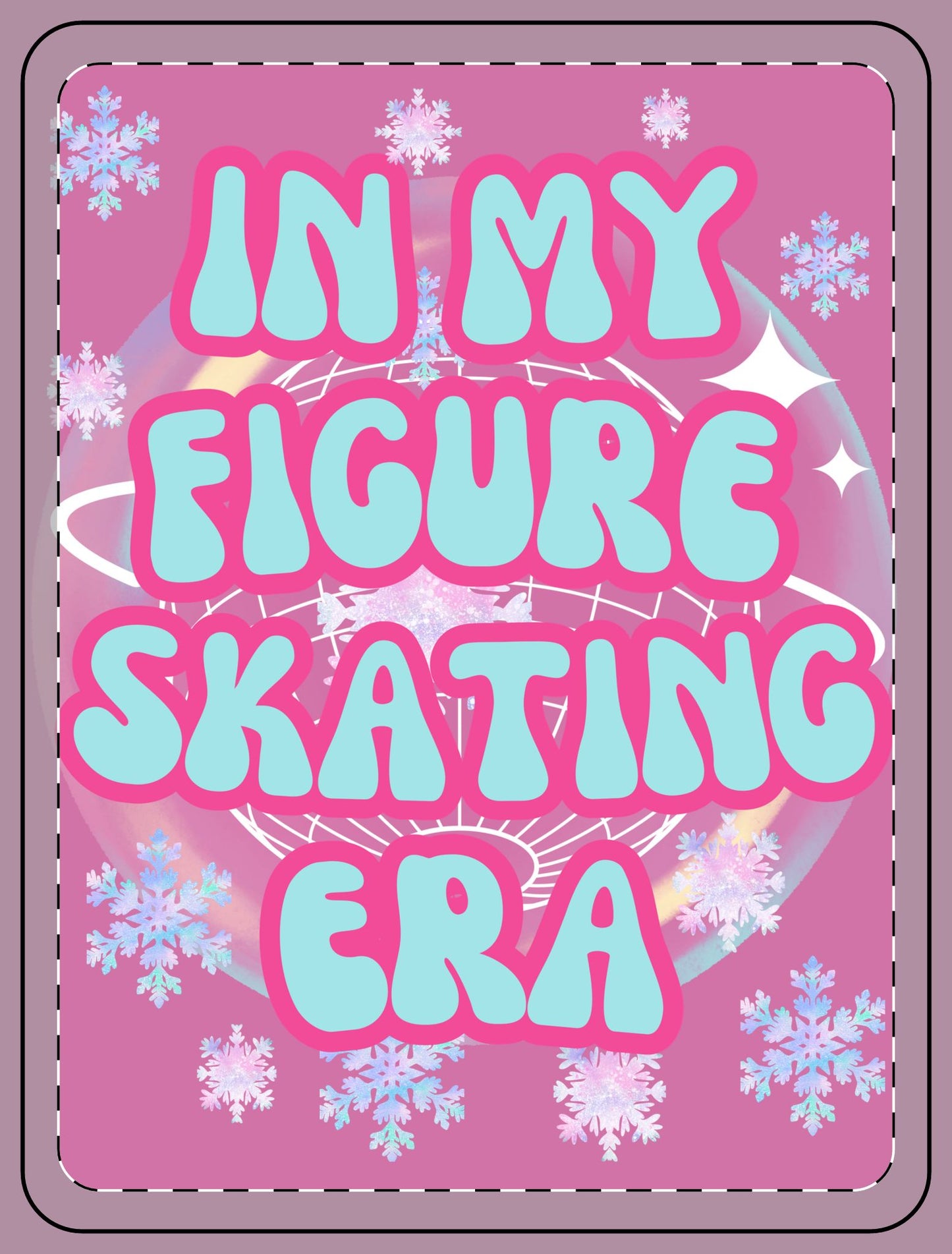 In My Figure Skating Era Fleece Blanket - Cozy Blanket for Ice Skating Enthusiasts, Perfect for Competitions & Winter Holidays