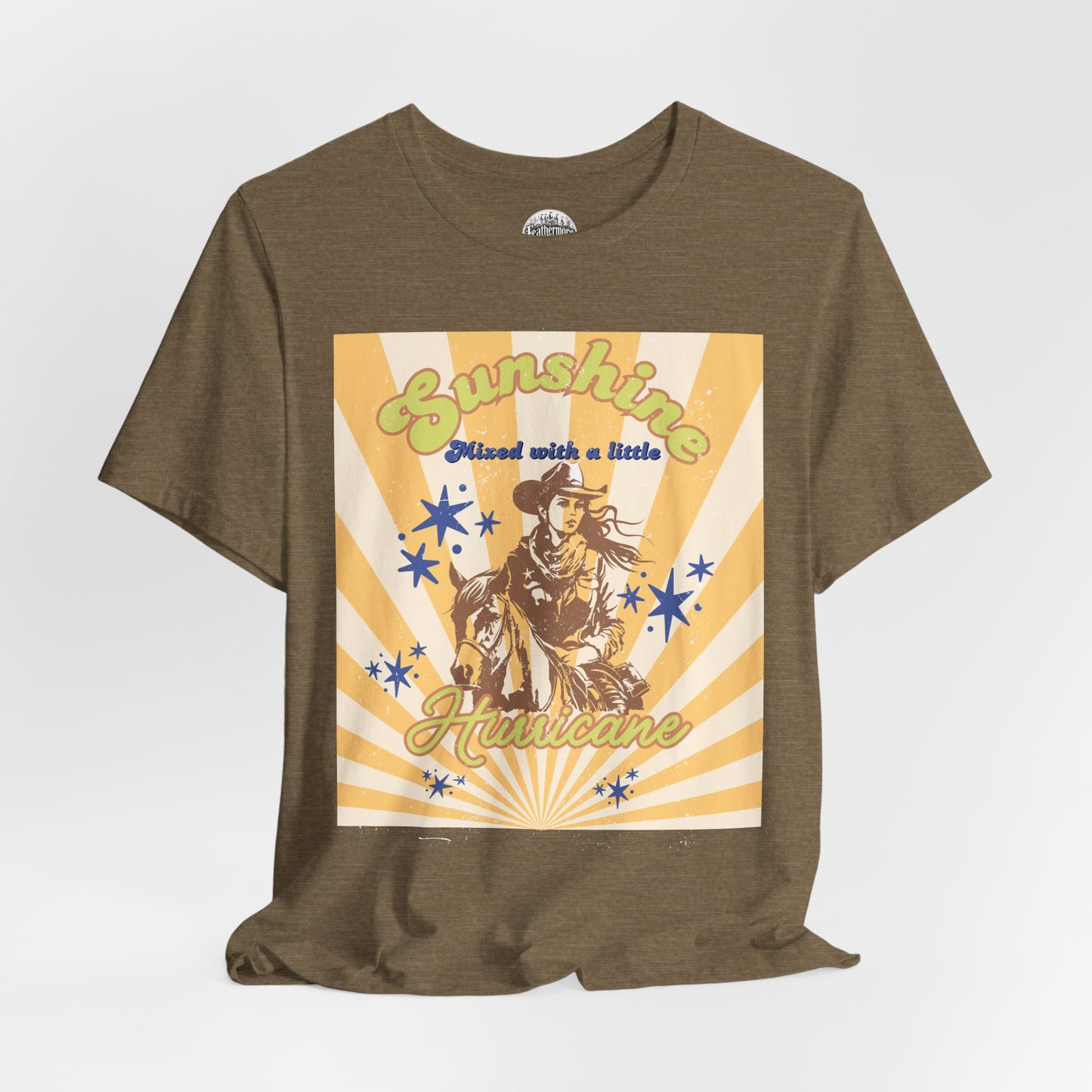Sunshine & Hurricane BA Cowgirl Tee - Bella+Canvas Jersey Tee